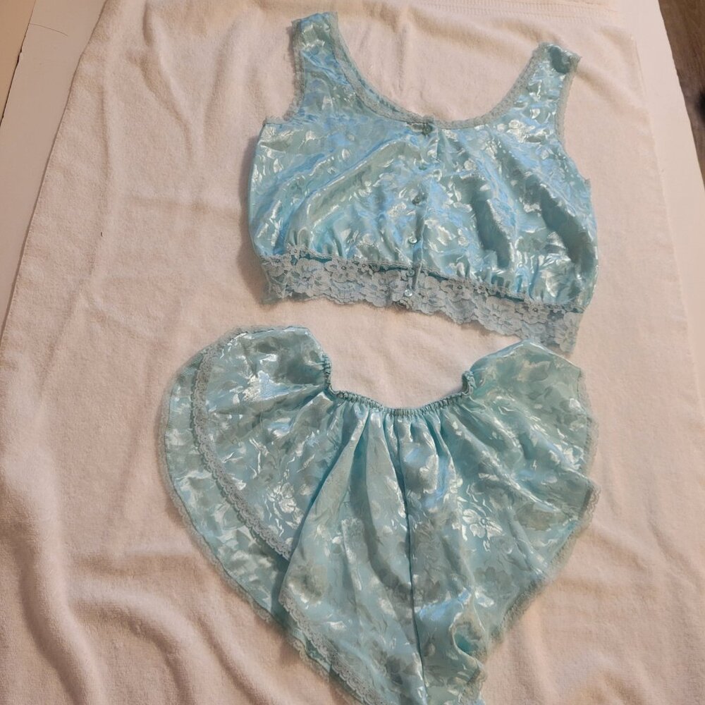 Vintage Victoria’s Secret Satin Floral Pajamas